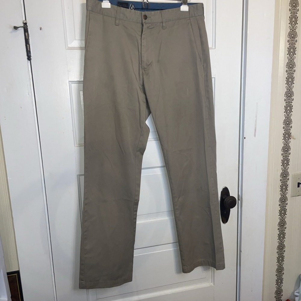 Volcom Corpo Class Khaki Chinos 34 Slacks Pants Men's